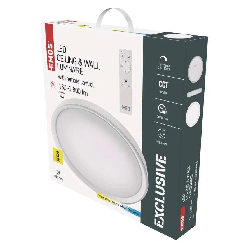 Legrand Led Emos Ceiling Lamp Ilvi 30W CCT - (2700K/4000K/6500K)