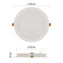 Legrand Emos White Led Panel Rubic Recessed 24W IP20 - Natural White (4000K)