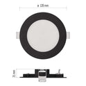 Legrand Emos Black Led Panel Nexxo Recessed 7W IP40 CCT - (3000K/3500K/4000K)