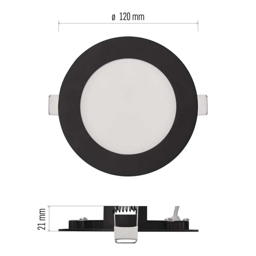 Legrand Emos Black Led Panel Nexxo Recessed 7W IP40 CCT - (3000K/3500K/4000K)