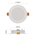 Legrand Emos White Led Panel Rubic Recessed 9W IP20 - Natural White (4000K)