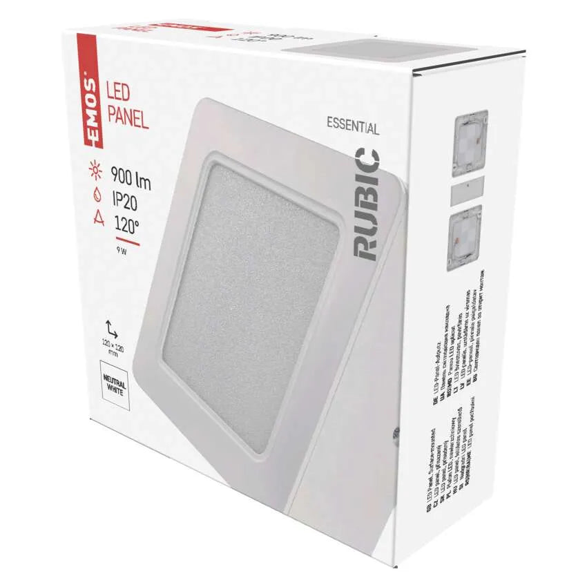Legrand Emos Surface Led Panel Rubic 9W IP20 - Natural White (4000K)