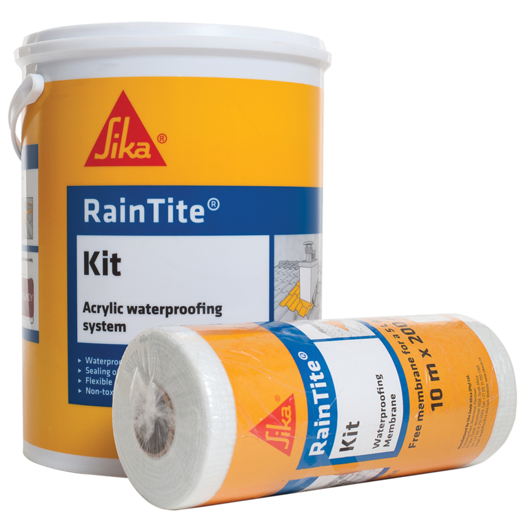 Sika RainTite Kit 5 L (Liquid acrylic waterproofing membrane)