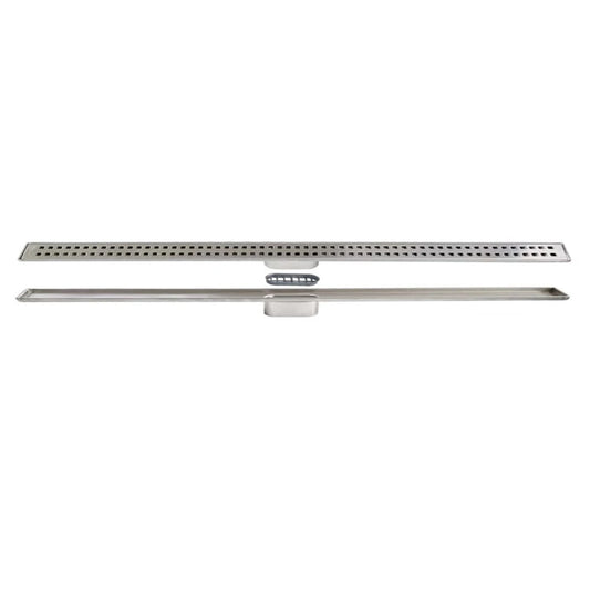 Sukar Line-6 Slim Shower Drain 60cm - Stainless Steel Case (Cube Grate)
