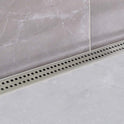 Sukar Line-6 Slim Shower Drain 60cm - Stainless Steel Case (Cube Grate)