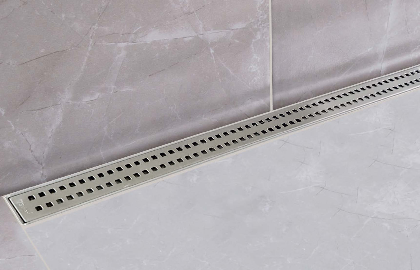 Sukar Line-6 Slim Shower Drain 60cm - Stainless Steel Case (Cube Grate)