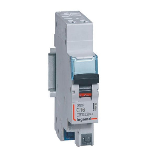 Legrand Breaker - MCB DNX³ - 6KA C Curve (1P+N) - 16A