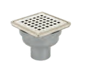 Sukar Stainless Steel Framed Square Drain - 10 x 10 cm