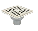 Sukar Stainless Steel Framed Square Drain - 15 x 15 cm