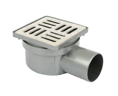 Sukar Plastic Framed Square Standard Drain (anti-odor) - 10 x 10cm