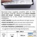 Fumagalli Leti 300-GL Bricklight (Black) - CCT (Settable between 2700k and 4000k)