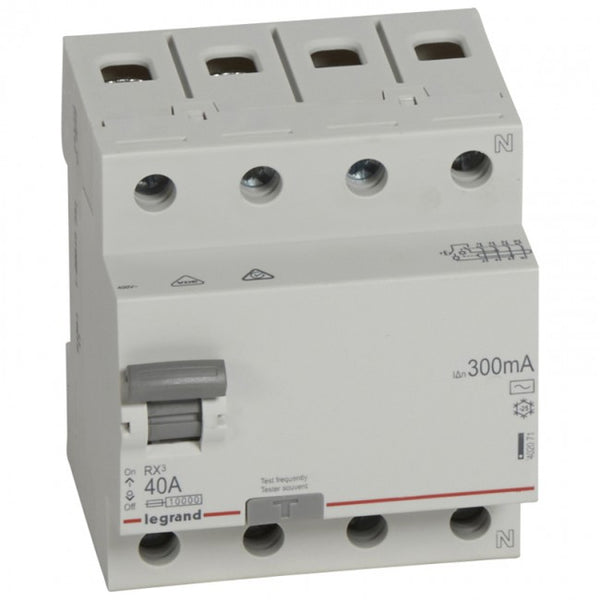 RCD DX³-ID LR - 4P 400 V~ 300 mA - AC type - Choose from 25A | 40A | 63A