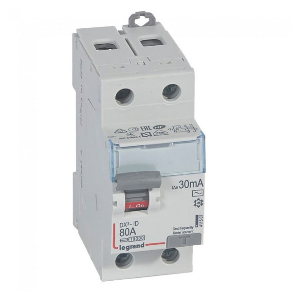Legrand RCD DX³ 2P 30mA Choose from 80A | 100A