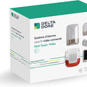 Delta Dore Pack alarm 8 wireless zones connected with GSM transmitter and video verification detector