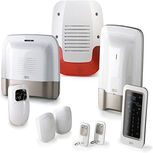 Delta Dore Pack alarm 8 wireless zones connected with GSM transmitter and video verification detector