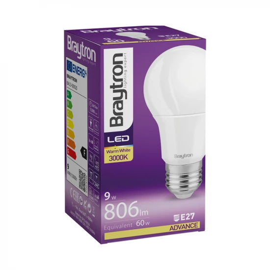 Braytron Advance 9W E27 A60 LED Bulb