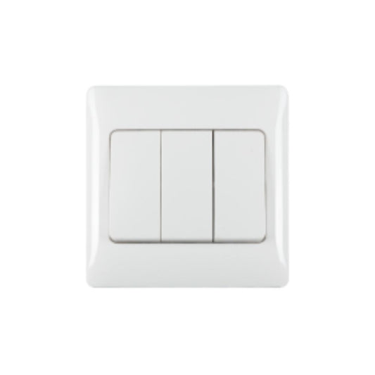 Schneider Slimline Switch Large Rocker (3 Gang 2 Way)