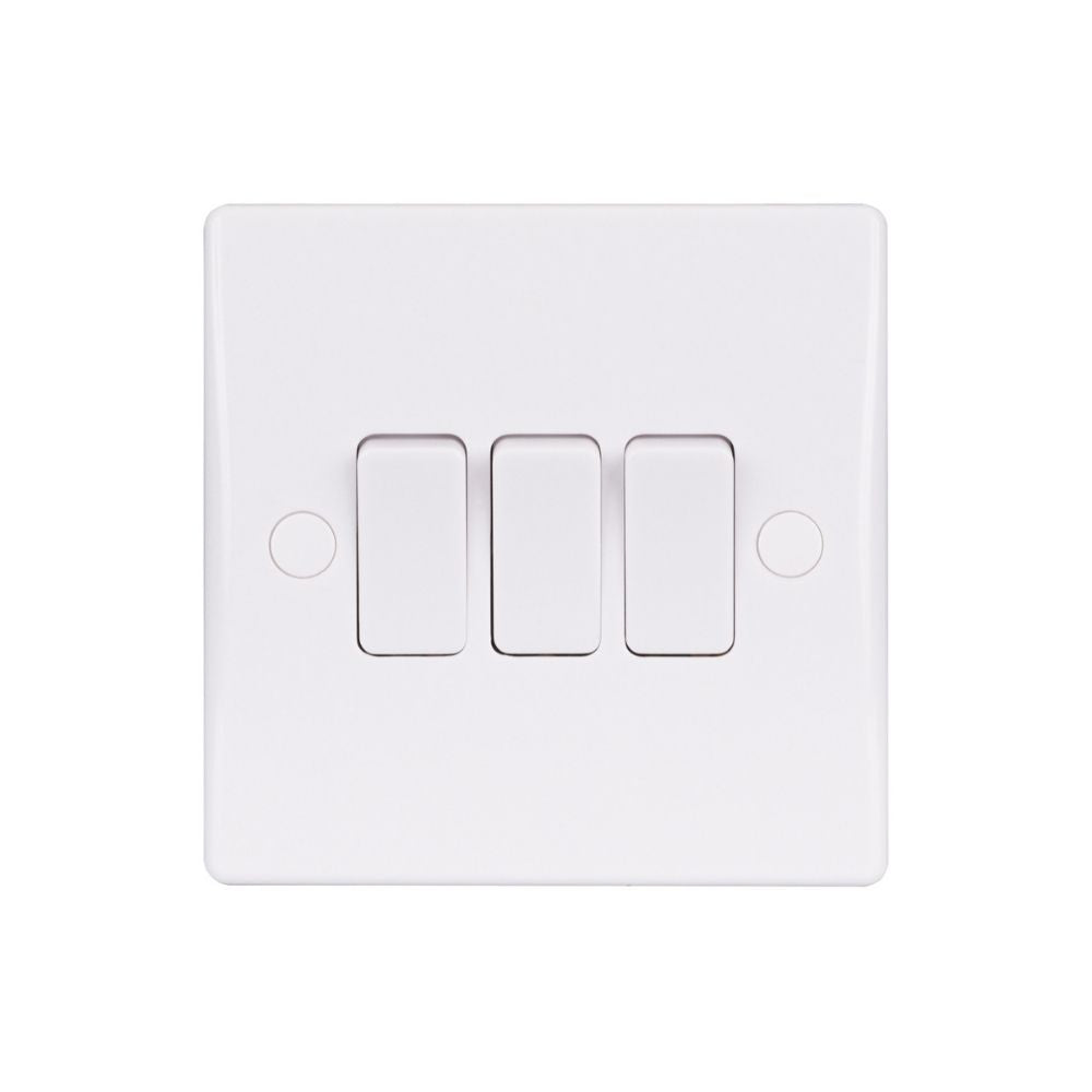 Schneider Slimline Switch (3 Gang 2 Way)