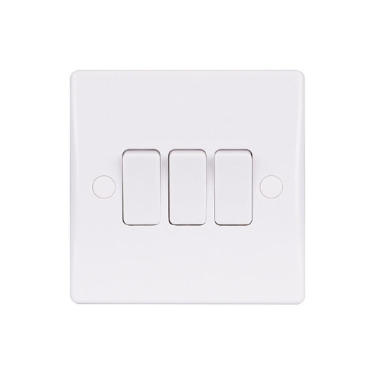 Schneider Slimline Switch (3 Gang 2 Way)