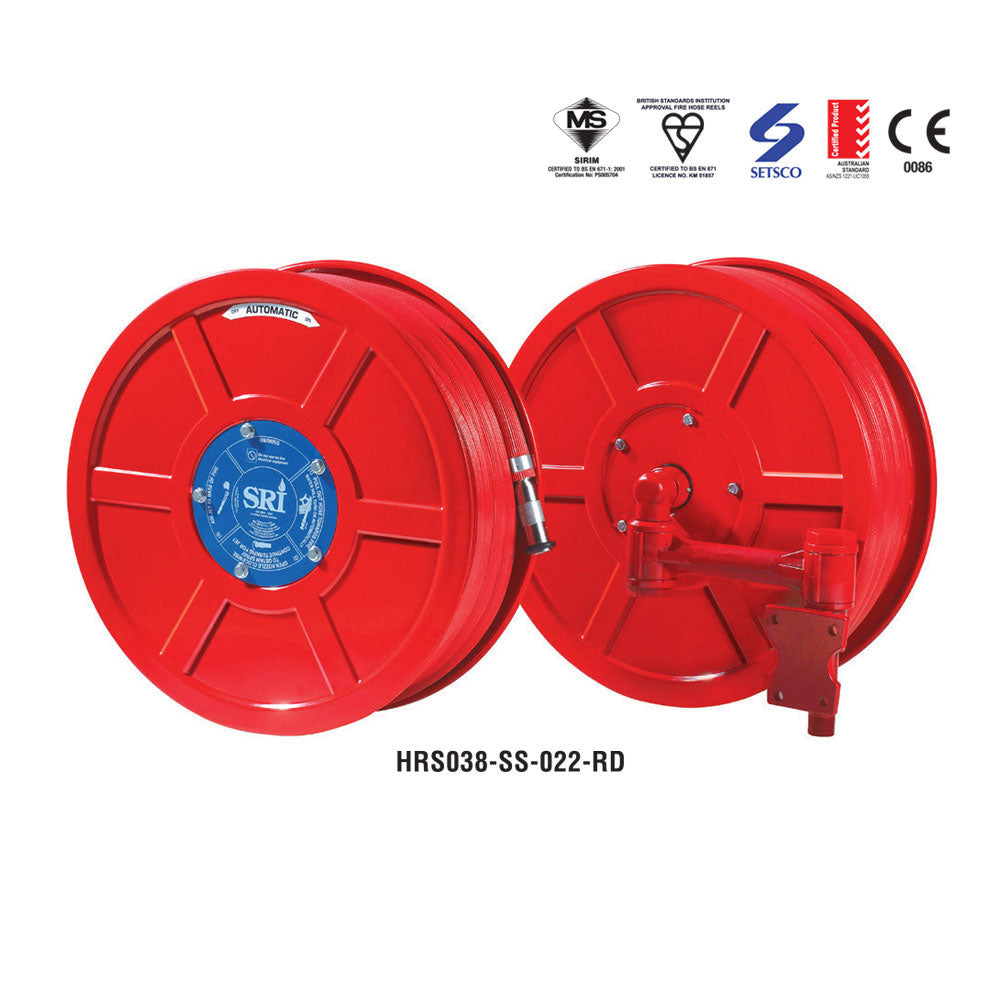 SRI Fire Hose Reel Manual Swing - complete (25mm x 30mt)