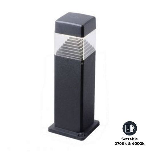 Fumagalli Ester-500 Bollard (Black) - CCT (Settable between 2700k and 4000k)