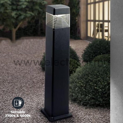 Fumagalli Ester-800 Bollard (Black) - CCT (Settable between 2700k and 4000k)