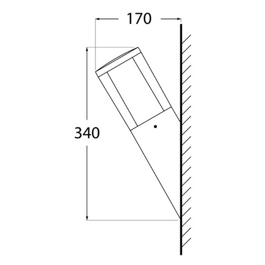 Fumagalli Carlo 250 FS Wall Light (Grey) - CCT (Settable between 2700k and 4000k)