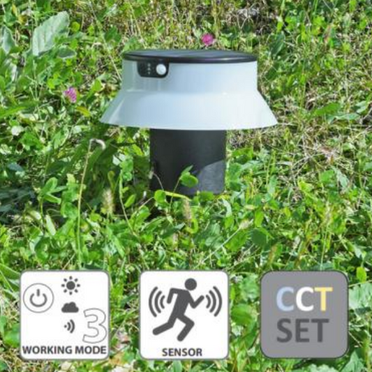 Fumagalli Felice 200 Solar Bollard with Motion Sensor (Black)