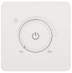 Hager Dream Dimmer Switch 40W-500W (1 Gang)