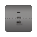 Hager Dream USB Socket  (1 Type C + 2 Type A).