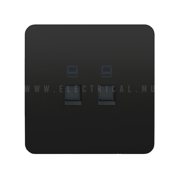 Hager Dream Data Socket RJ45 CAT6 (Double)