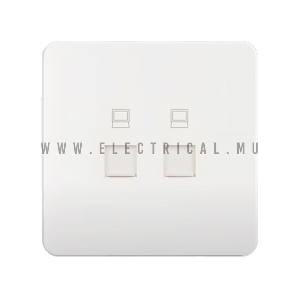 Hager Dream Data Socket RJ45 CAT6 (Double)