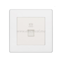 Hager Muse Telephone Socket RJ11 (Single)