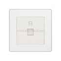 Hager Muse Data Socket RJ46 Cat6  (Single)