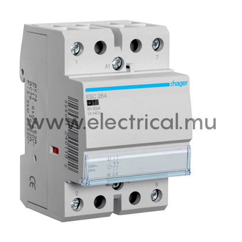 Hager Contactor 2NC - 2P - 63A