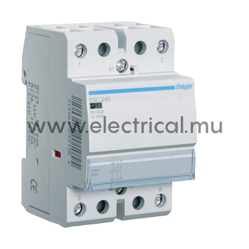 Hager Contactor 2NO - 2P - 40A