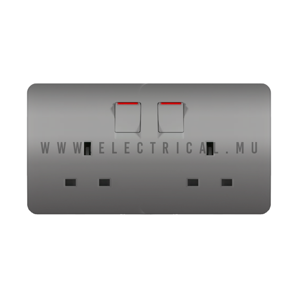 Hager Dream Switch Socket 2G 13AMP Electrical.mu