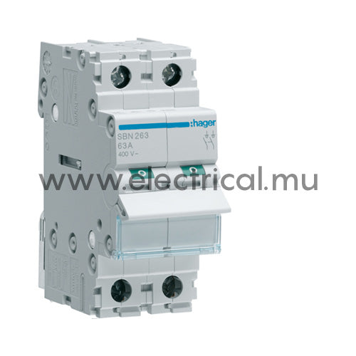 Hager Modular Switch 2P - 63A