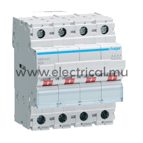 Hager Modular Switch 4P - 40A