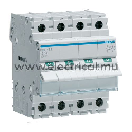 Hager Modular Switch 4P - 125A