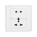 Hager Muse 5-Pin Socket (2-pin + 3-pin)