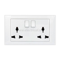 Hager Muse Multistandard Socket 16A (Double)