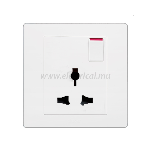 Hager Muse Multistandard Socket 16A (Single)