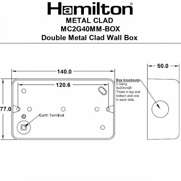 Hamilton Metalclad Back Boxes