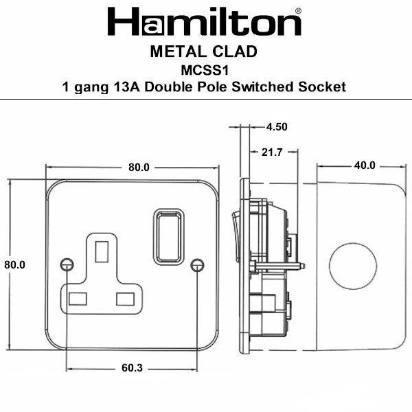 Hamilton Metalclad Sockets