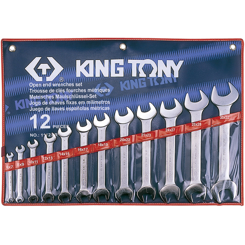 King Tony Open End Wrench Set (6mm - 32 mm) - 12 PC