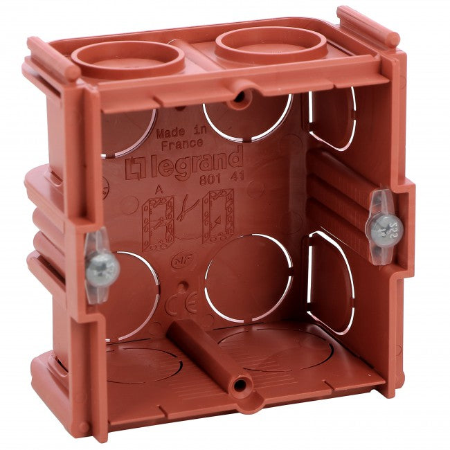 Legrand Flush mounting box Batibox - square 1 gang depth 40 mm - masonry