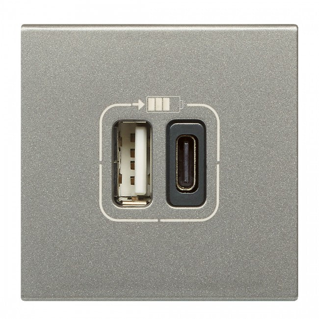 Legrand Arteor USB Socket ( 1 Type A + 1 USB Type C) (2Mod)