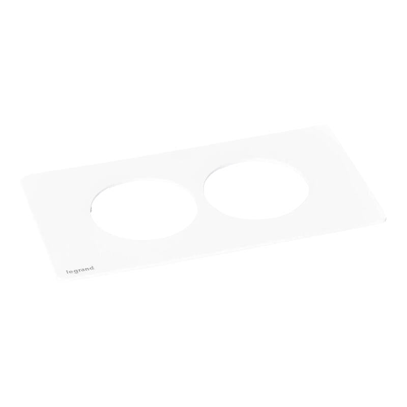 Legrand Finishing Plate for Incara Disq'In 2-Stations (Choose between Metal, White or Black finish)