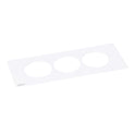 Legrand Finishing Plate for Incara Disq'In 3-Stations (Choose between Metal, White or Black finish)